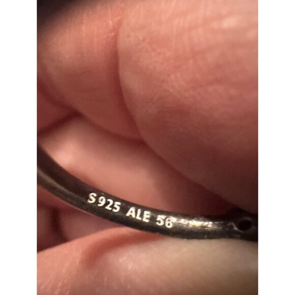 Pandora Elevated Red Heart Ring Band Ring With Red Heart - Picture 7 of 8